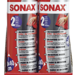 SONAX twin pack of exterior Microfibre cloths