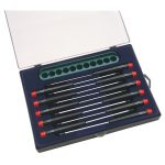 PRECISION SCREWDRIVER SET WITH WALL RACK (11 PIECE)