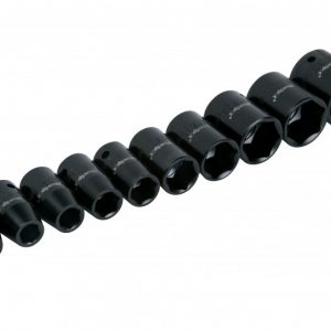 BlueSpot 10 piece 1/2" Metric Impact Sockets (9-27mm)