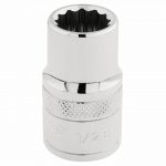 Draper 12 Point Socket, 1/2" Sq. Dr., 1/2"